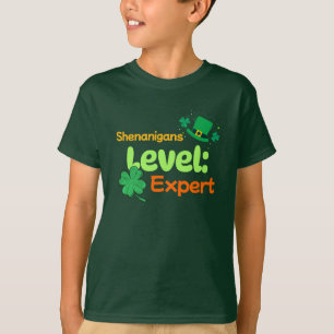 Shenanigans Level Expert Funny St. Patrick’s Day T-Shirt