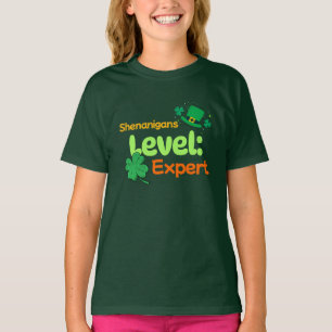 Shenanigans Level: Expert St. Patrick's Day Humour T-Shirt
