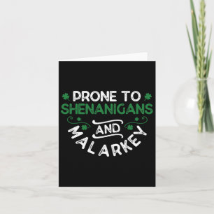 Shenanigans Malarkey St. Paddy's Card