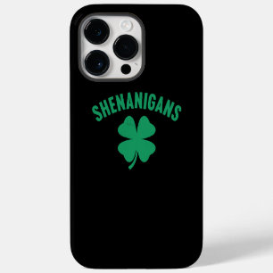 Shenanigans Shamrock St. Patrick's Day Retro iPhone 14 Pro Max Case