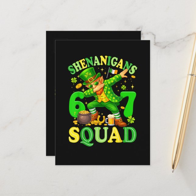 Shenanigans Squad Announcement Postcard (Front/Back In Situ)