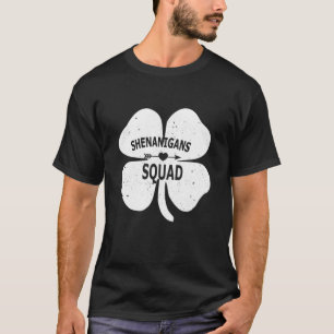 Shenanigans Squad Funny Irish St Patricks Day Sham T-Shirt
