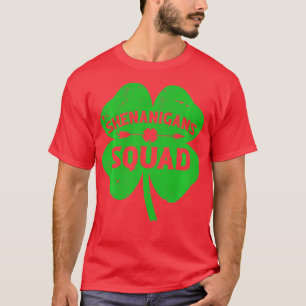 Shenanigans Squad Funny Irish St Patricks Day Sham T-Shirt