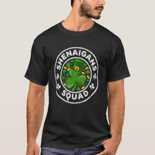 Shenanigans Squad Funny St Patrick's Day Matching T-Shirt