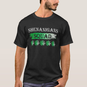 Shenanigans Squad Funny St. Patricks Day Matching T-Shirt