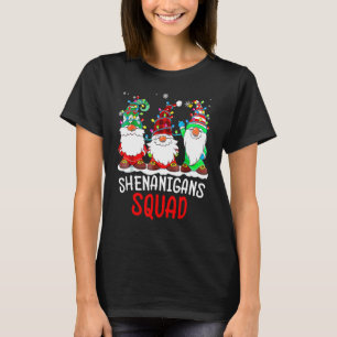 Shenanigans Squad Gnomes Christmas 2022 Family Paj T-Shirt