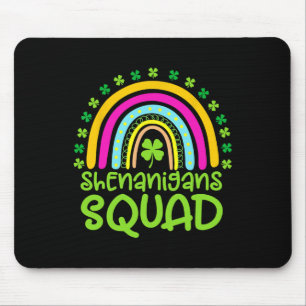 Shenanigans Squad Happy St Patrick's Day Rainbow S Mouse Pad
