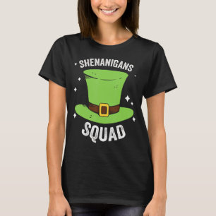 Shenanigans Squad Irish Hat St Patrick's Day T-Shirt