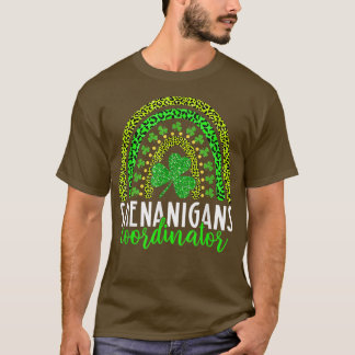 Shenanigans Squad Irish Leopard Rainbow St Patrick T-Shirt