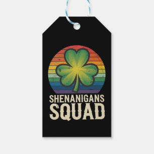 Shenanigans Squad Matching St Patricks Day Group Gift Tags