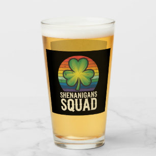 Shenanigans Squad Matching St Patricks Day Group  Glass