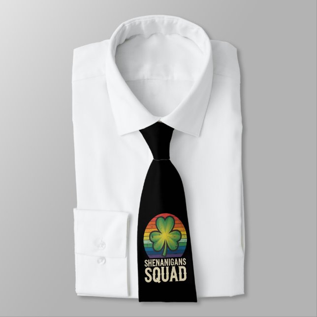 Shenanigans Squad Matching St Patricks Day Group  Tie (Tied)