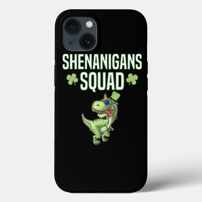 Shenanigans Squad St Patricks Day Dinosaur Dino Bo Case-Mate iPhone Case (Back)