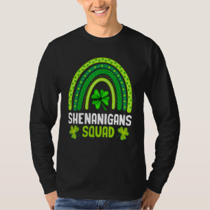 Shenanigans Squad St Patrick's Day Gifts Rainbow S T-Shirt