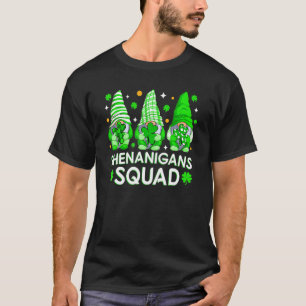 Shenanigans Squad St Patrick's Day Gnomes Gnomies_ T-Shirt
