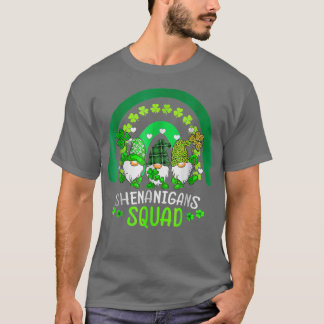 Shenanigans Squad St Patrick's Day Gnomes Gnomies T-Shirt