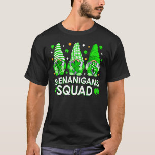 Shenanigans Squad St Patrick's Day Gnomes Gnomies_ T-Shirt