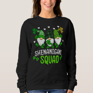 Shenanigans Squad St Patrick's Day Gnomes Green Fu Sweatshirt