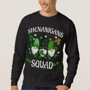 Shenanigans Squad St Patricks Day Gnomes Green Pro Sweatshirt