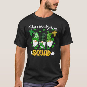 Shenanigans Squad St Patricks Day Gnomes Green Pro T-Shirt