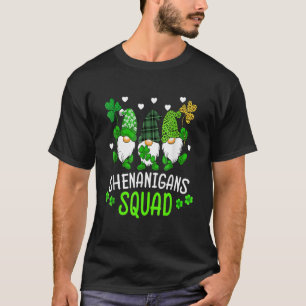 Shenanigans Squad St Patricks Day Gnomes Green Pro T-Shirt