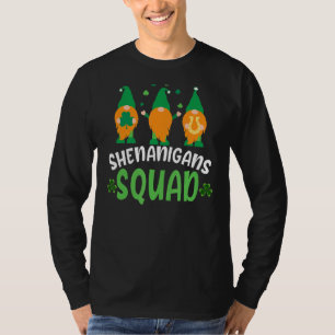 Shenanigans Squad St Patricks Day Gnomes Green Pro T-Shirt
