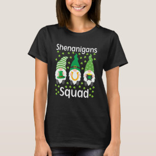 Shenanigans Squad St Patricks Day Gnomes Green Pro T-Shirt