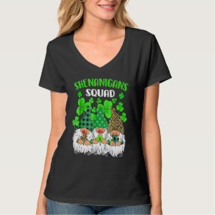 Shenanigans Squad St Patricks Day Gnomes Green Pro T-Shirt