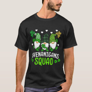 Shenanigans Squad St Patricks Day Gnomes Green Pro T-Shirt