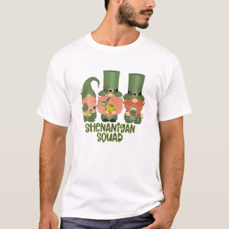 Shenanigans Squad St Patricks Day Gnomes Green Pro T-Shirt