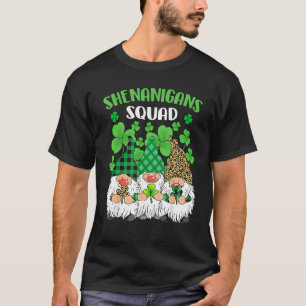 Shenanigans Squad St Patricks Day Gnomes Green Pro T-Shirt