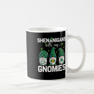 Shenanigans With My Gnomies Shamrock Leopard Patri Coffee Mug