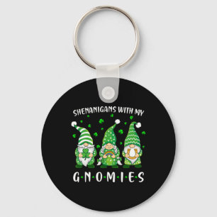 Shenanigans With My Gnomies St Patricks Day Gnome Key Ring