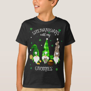 Shenanigans With My Gnomies St Patrick's Day Gnome T-Shirt