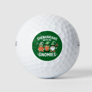 Shenanigans With My Gnomies St Patrick's Day Irish Golf Balls
