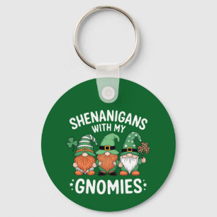 Shenanigans With My Gnomies St Patrick's Day Irish Key Ring