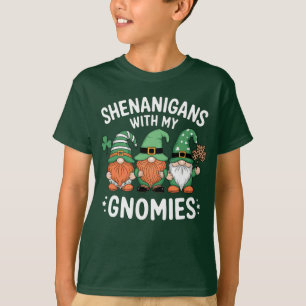 Shenanigans With My Gnomies St Patrick's Day Irish T-Shirt