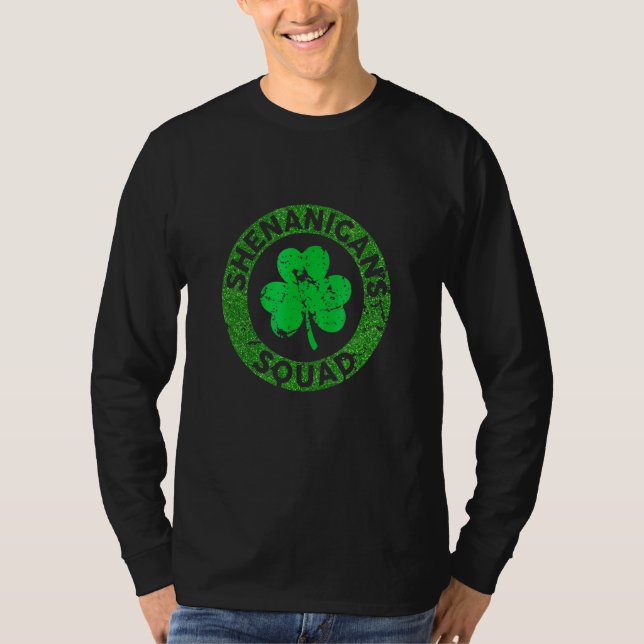 Shenanigansquad Funny St Patrick's Day M Atching G T-Shirt (Front)