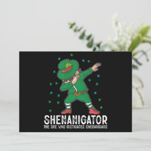 Shenanigator Dabbing St Patrick's Day Shenanigans  Invitation