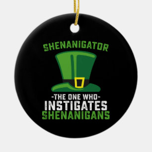 Shenanigator The One Who Instigates Shenanigans Ceramic Tree Decoration