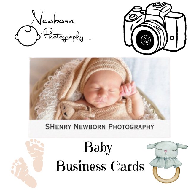 SHenry Newborn Photography Business Card (Creator Uploaded)