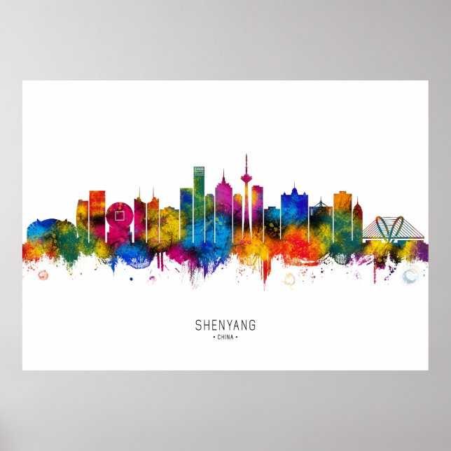  Shenyang China Skyline Poster (Front)