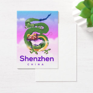 Shenzhen China Dragon travel poster