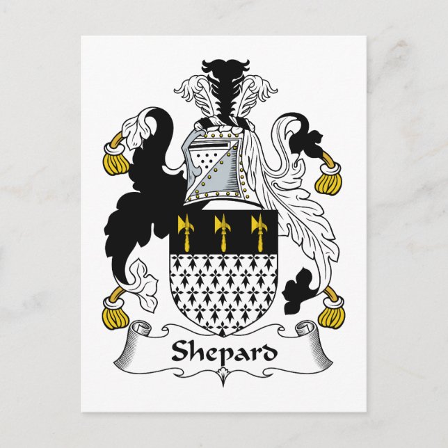 Shepard Family Crest Postcard (Front)