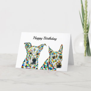 Shephard Shar Pei & Pitbull Lab Card