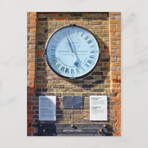 Shepherd 24hr Gate Clock, Greenwich Postcard