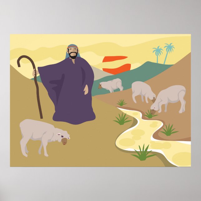 Shepherd And His Flock Poster (Front)