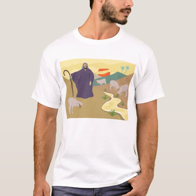 Shepherd And His Flock T-Shirt (Front)