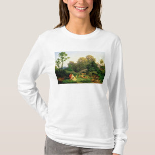 Shepherd and Shepherdess in a German landscape T-Shirt