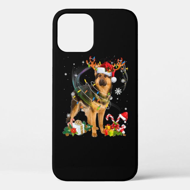 Shepherd Christmas Dog Case-Mate iPhone Case (Back)